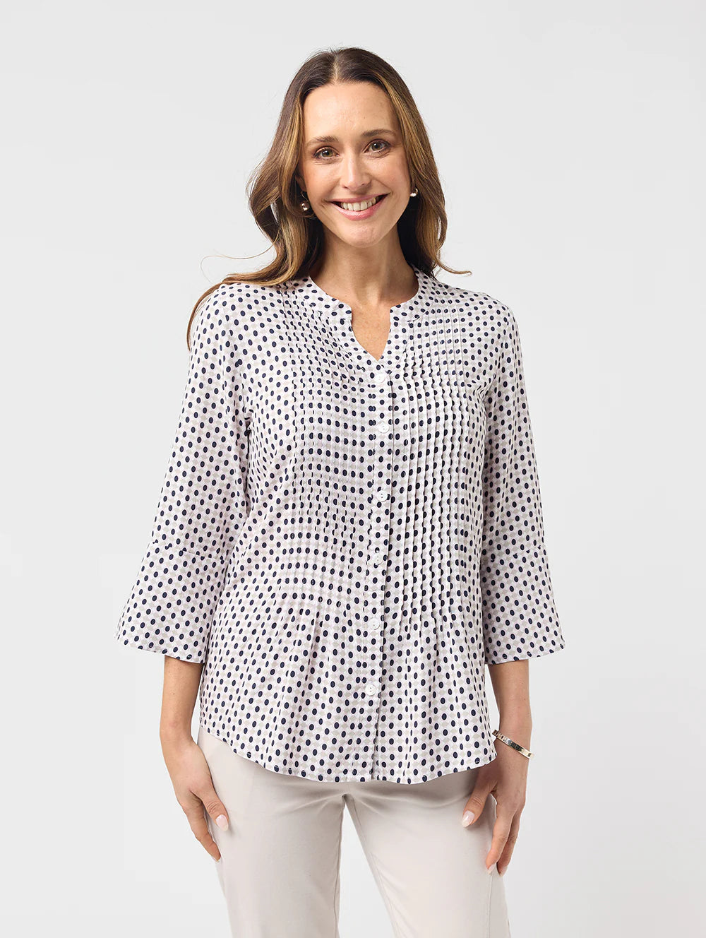 NELIA 3/4 SLEEVE SHIRT